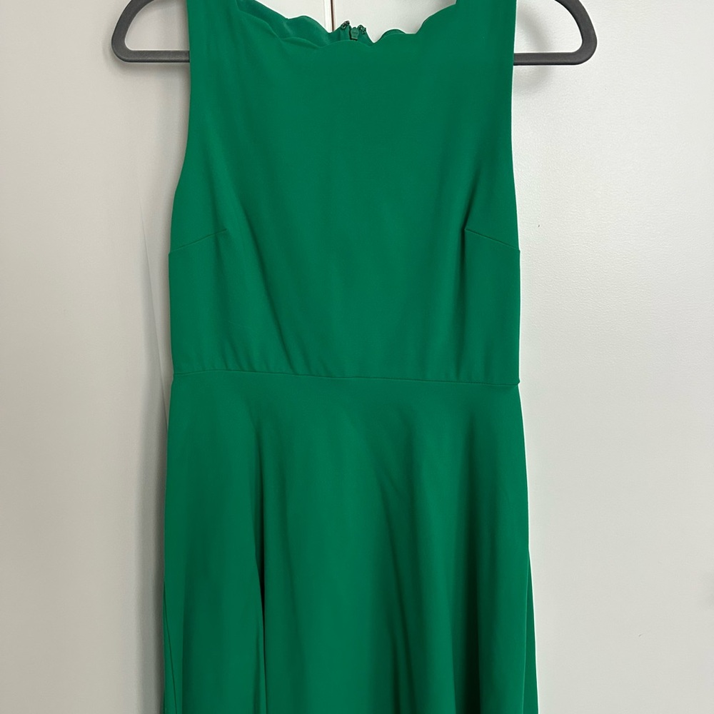 Nicole Miller Vibrant Green Midi Dress
